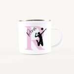 Bild von   emaille tasse mit namen volleyjpg | Individuelle 🎁 persönliche 🎁 personalisierte Geschenke bedruckt ▪ bestickt ▪ graviert