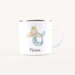 Bild von   emaille tasse meerjungfrau azujpg | Individuelle 🎁 persönliche 🎁 personalisierte Geschenke bedruckt ▪ bestickt ▪ graviert