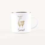 Bild von   emaille tasse lamajpg | Individuelle 🎁 persönliche 🎁 personalisierte Geschenke bedruckt ▪ bestickt ▪ graviert
