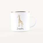 Bild von   emaille tasse giraffe nojpg | Individuelle 🎁 persönliche 🎁 personalisierte Geschenke bedruckt ▪ bestickt ▪ graviert