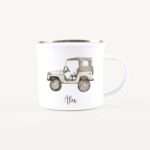 Bild von   emaille tasse jeepjpg | Individuelle 🎁 persönliche 🎁 personalisierte Geschenke bedruckt ▪ bestickt ▪ graviert