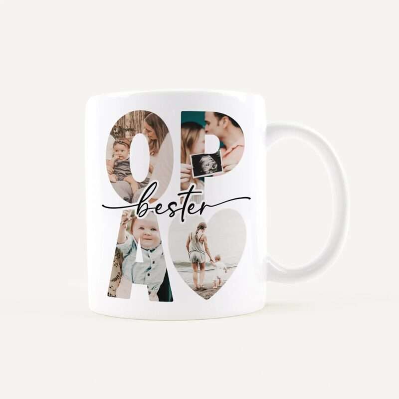 Bild von   tasse bester opa weiss weissjpg | Individuelle 🎁 persönliche 🎁 personalisierte Geschenke bedruckt ▪ bestickt ▪ graviert