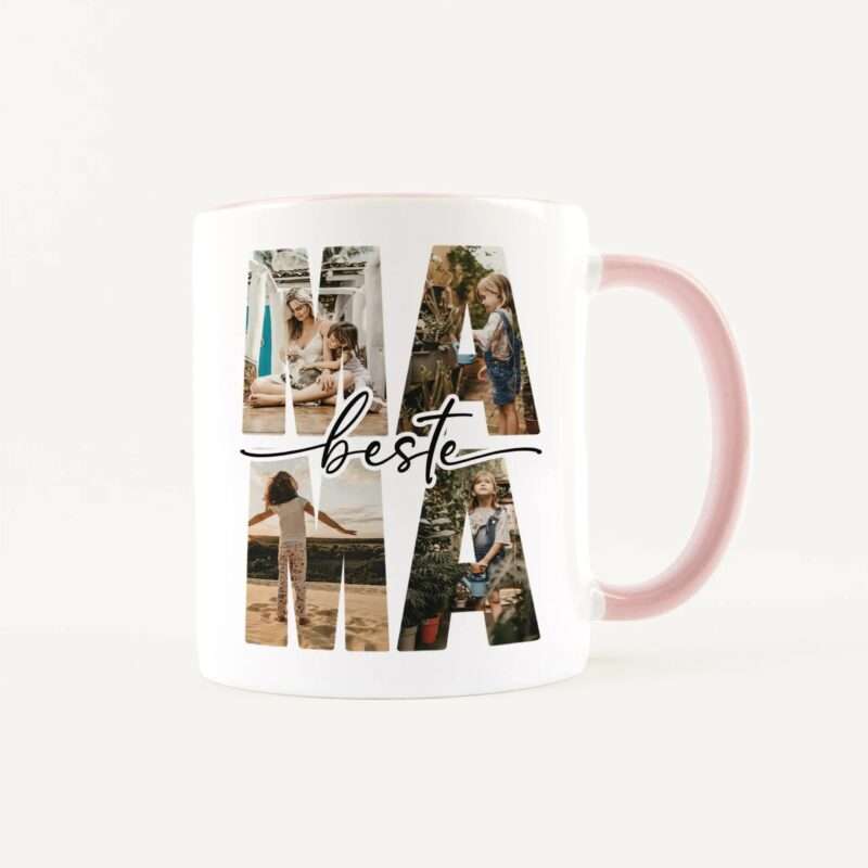 Bild von   tasse beste mama weiss rosajpg | Individuelle 🎁 persönliche 🎁 personalisierte Geschenke bedruckt ▪ bestickt ▪ graviert
