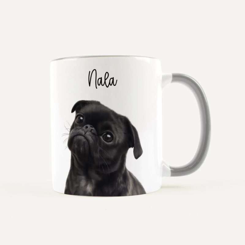 Tasse Haustier Weiß / Grau