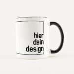 Bild von   tasse dein design weiss schwjpg | Individuelle 🎁 persönliche 🎁 personalisierte Geschenke bedruckt ▪ bestickt ▪ graviert