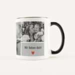 Bild von   tasse foto liebe weiss schwajpg | Individuelle 🎁 persönliche 🎁 personalisierte Geschenke bedruckt ▪ bestickt ▪ graviert