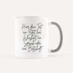 Bild von   tasse mit text weiss graujpg | Individuelle 🎁 persönliche 🎁 personalisierte Geschenke bedruckt ▪ bestickt ▪ graviert