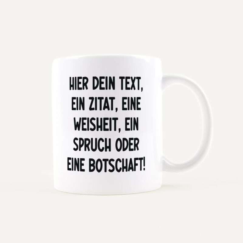 Bild von   tasse mit text weiss weissjpg | Individuelle 🎁 persönliche 🎁 personalisierte Geschenke bedruckt ▪ bestickt ▪ graviert