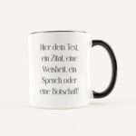 Bild von   tasse mit text weiss schwarzjpg | Individuelle 🎁 persönliche 🎁 personalisierte Geschenke bedruckt ▪ bestickt ▪ graviert