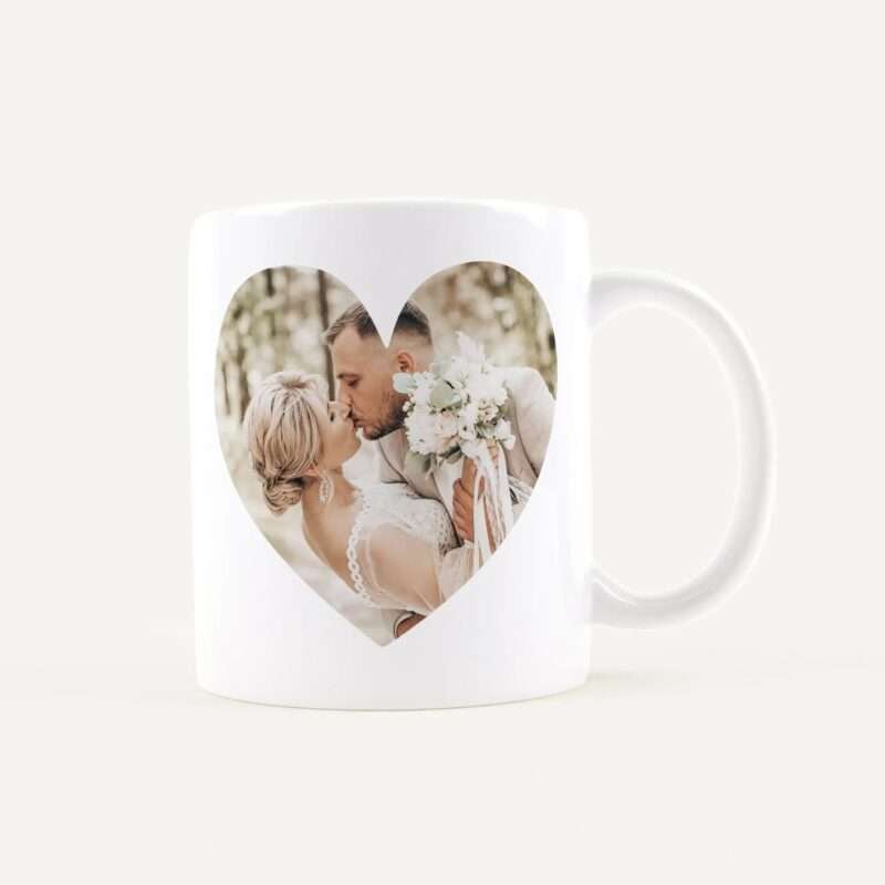 Bild von   fototasse herz weiss weissjpg | Individuelle 🎁 persönliche 🎁 personalisierte Geschenke bedruckt ▪ bestickt ▪ graviert