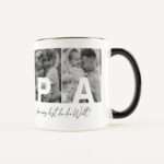 Bild von   fototasse papa text weissjpg | Individuelle 🎁 persönliche 🎁 personalisierte Geschenke bedruckt ▪ bestickt ▪ graviert