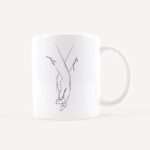 Bild von   tasse hand in hand weiss weijpg | Individuelle 🎁 persönliche 🎁 personalisierte Geschenke bedruckt ▪ bestickt ▪ graviert