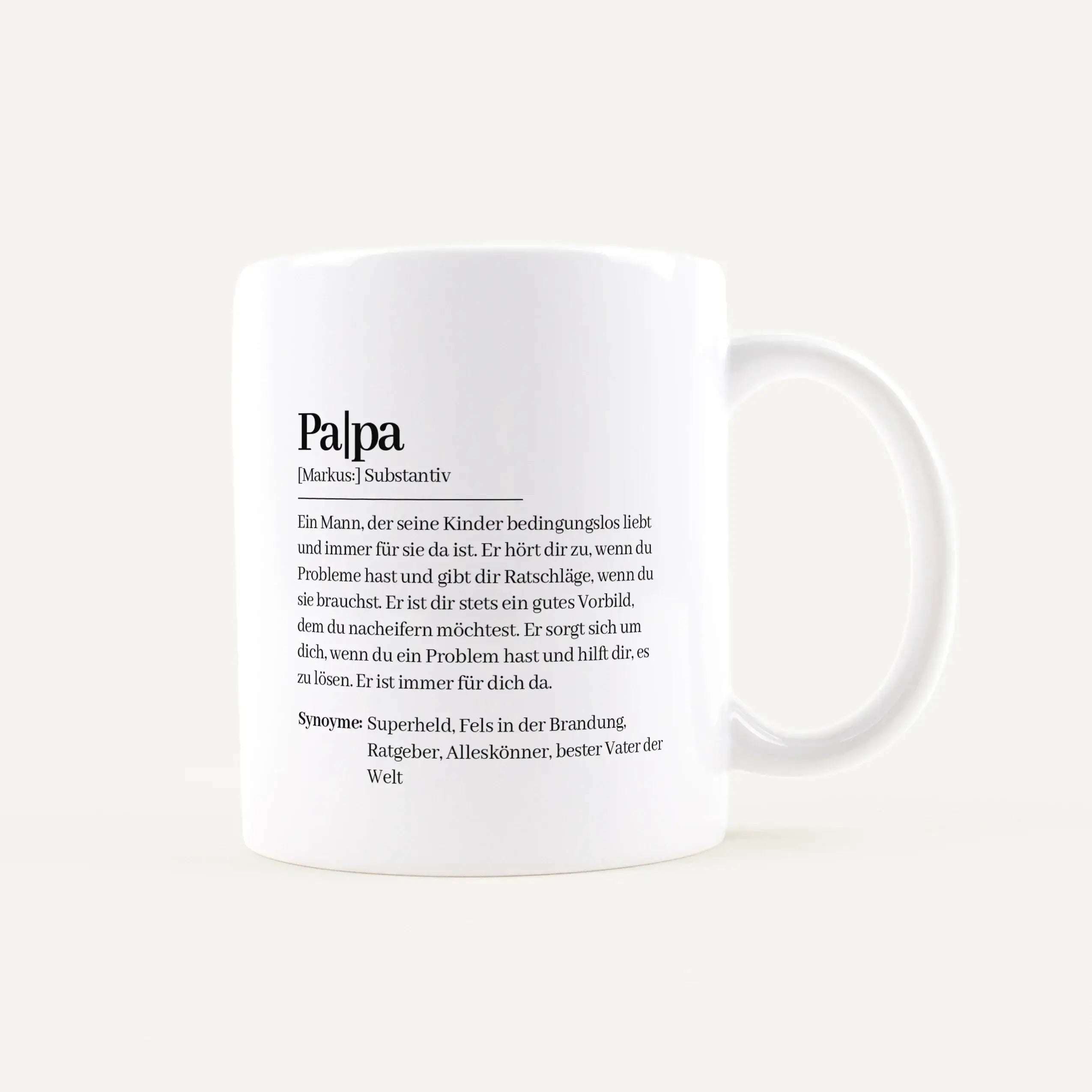 Tasse Definition Papa Weiß / Weiß