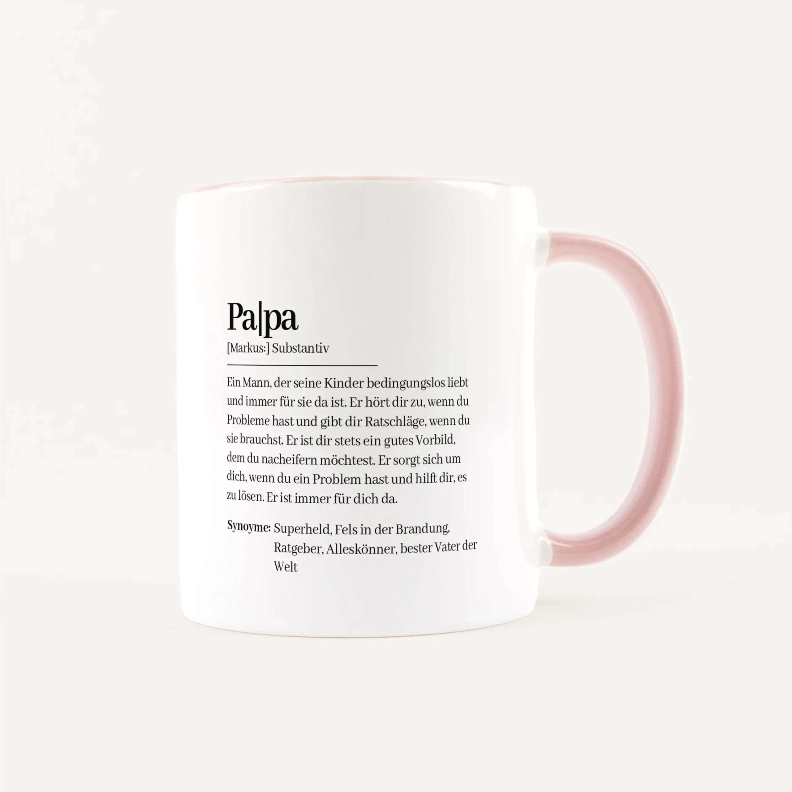 Tasse Definition Papa Weiß / Rosa