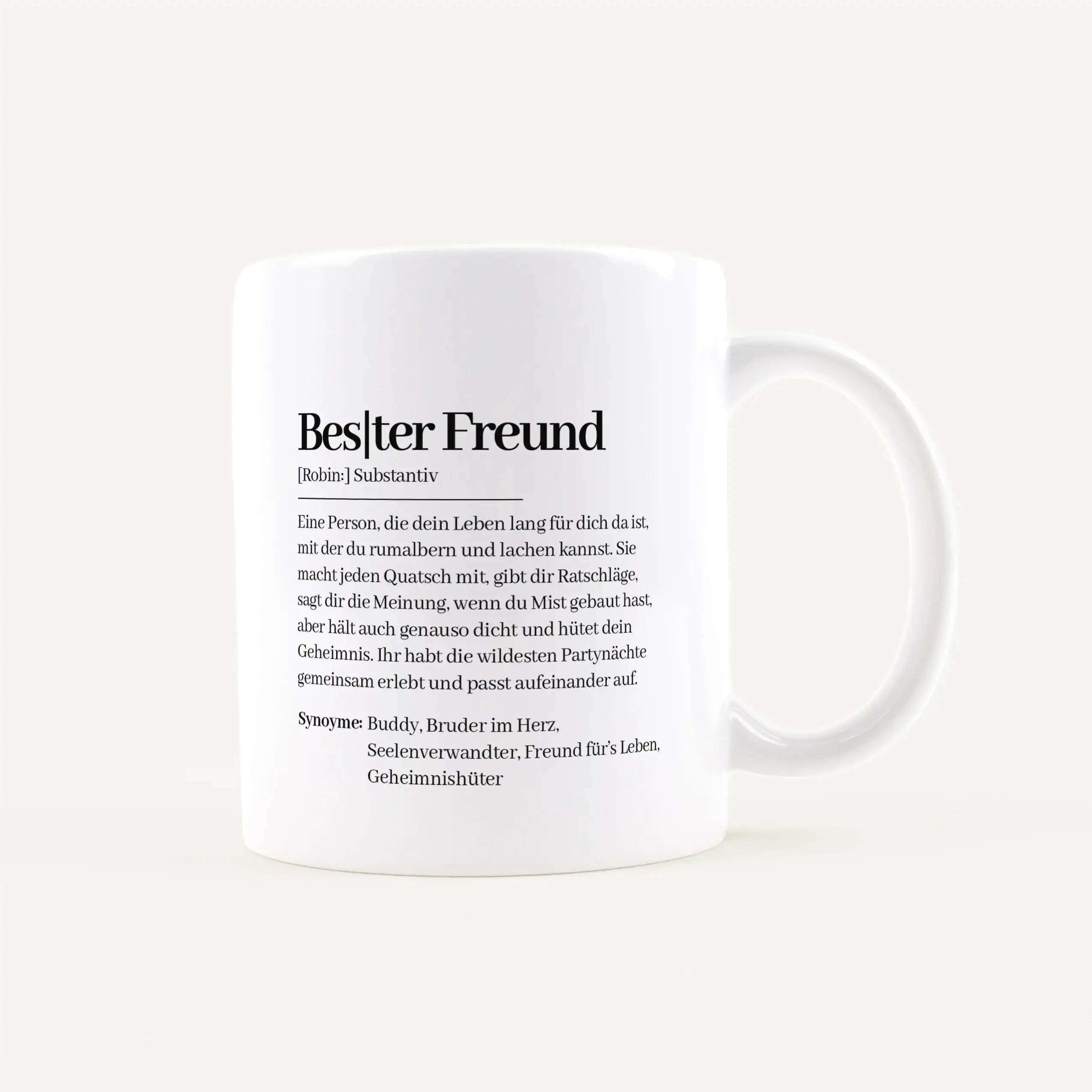 Tasse Definition Bester Freund Weiß / Weiß