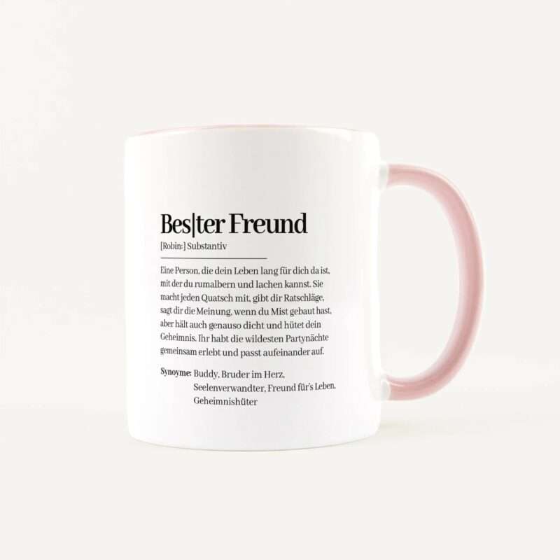 Bild von   tasse definition bester freundjpg | Individuelle 🎁 persönliche 🎁 personalisierte Geschenke bedruckt ▪ bestickt ▪ graviert