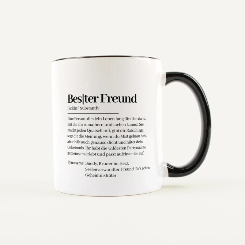 Bild von   tasse definition bester freundjpg | Individuelle 🎁 persönliche 🎁 personalisierte Geschenke bedruckt ▪ bestickt ▪ graviert