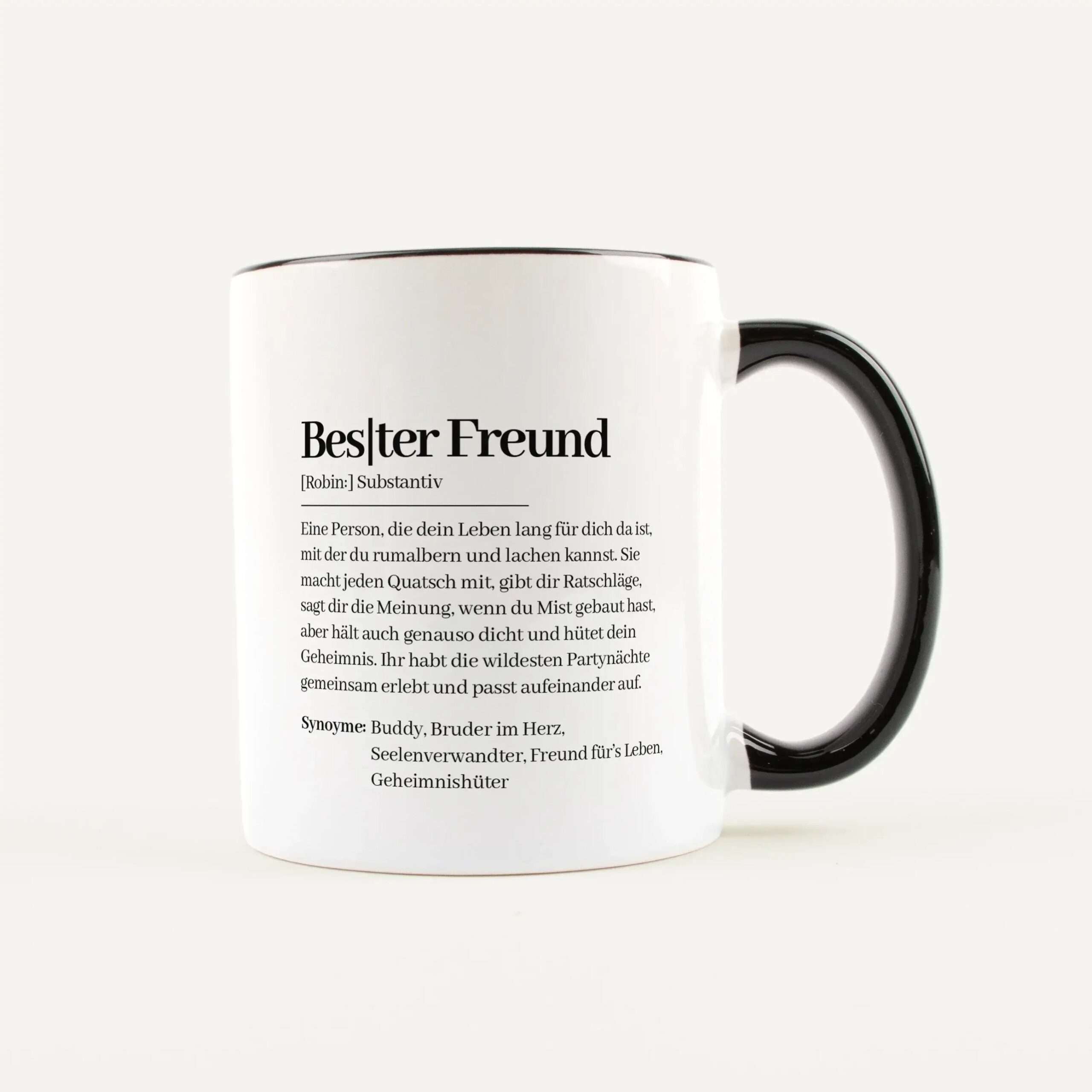 Tasse Definition Bester Freund Weiß / Schwarz