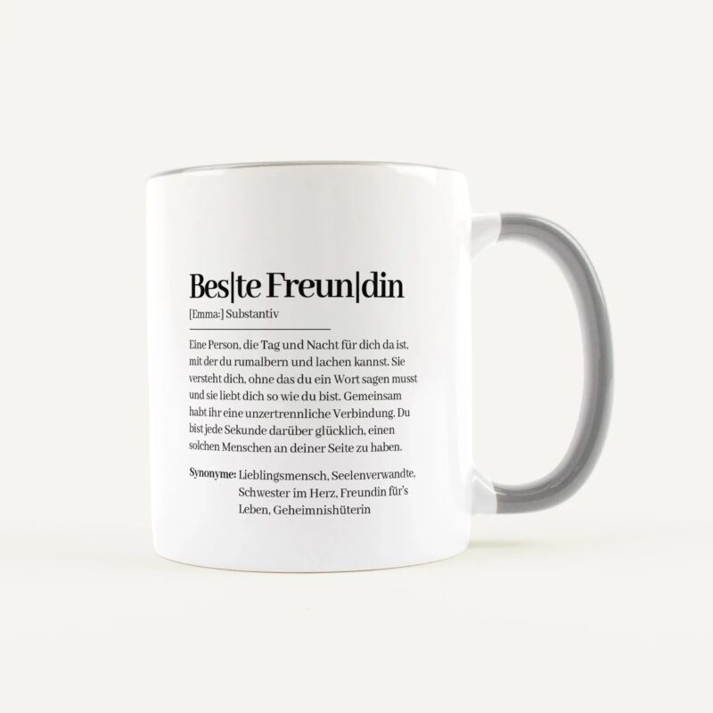 Bild von   tasse definition beste freundijpg | Individuelle 🎁 persönliche 🎁 personalisierte Geschenke bedruckt ▪ bestickt ▪ graviert