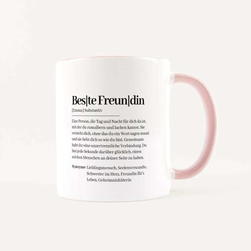 Bild von   tasse definition beste freundijpg | Individuelle 🎁 persönliche 🎁 personalisierte Geschenke bedruckt ▪ bestickt ▪ graviert