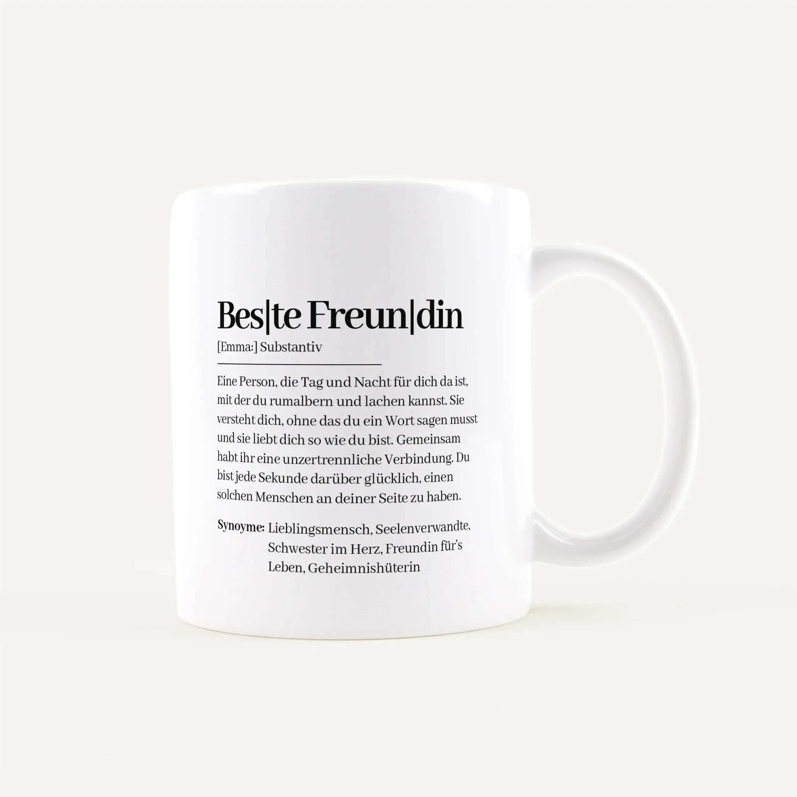Tasse Definition Beste Freundin Weiß / Weiß