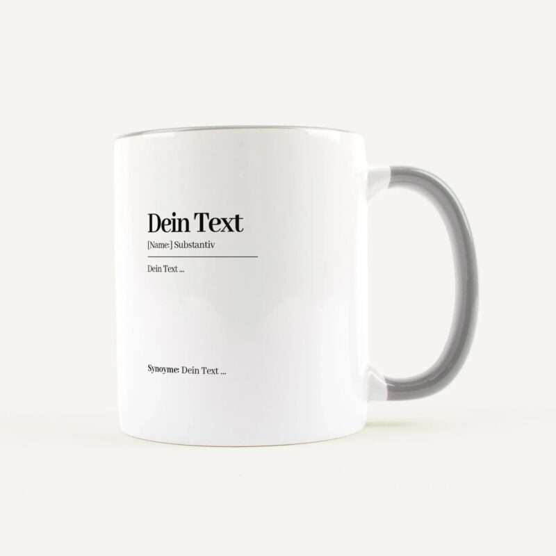 Bild von   eigener text definition tassejpg | Individuelle 🎁 persönliche 🎁 personalisierte Geschenke bedruckt ▪ bestickt ▪ graviert