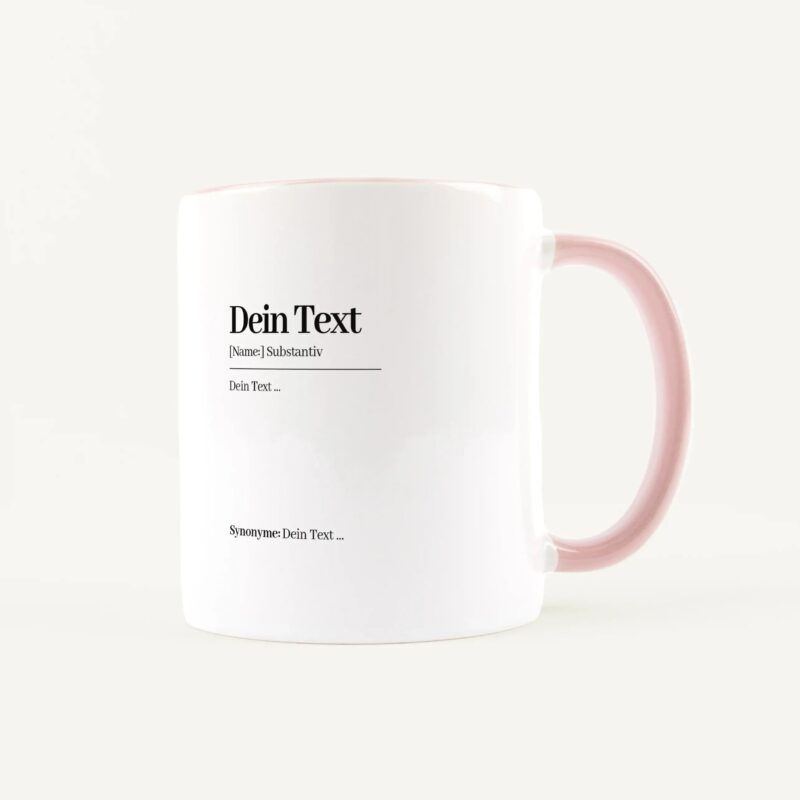Bild von   eigener text definition tassejpg | Individuelle 🎁 persönliche 🎁 personalisierte Geschenke bedruckt ▪ bestickt ▪ graviert