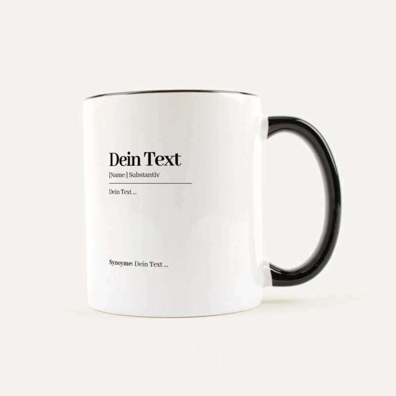 Bild von   eigener text definition tassejpg | Individuelle 🎁 persönliche 🎁 personalisierte Geschenke bedruckt ▪ bestickt ▪ graviert