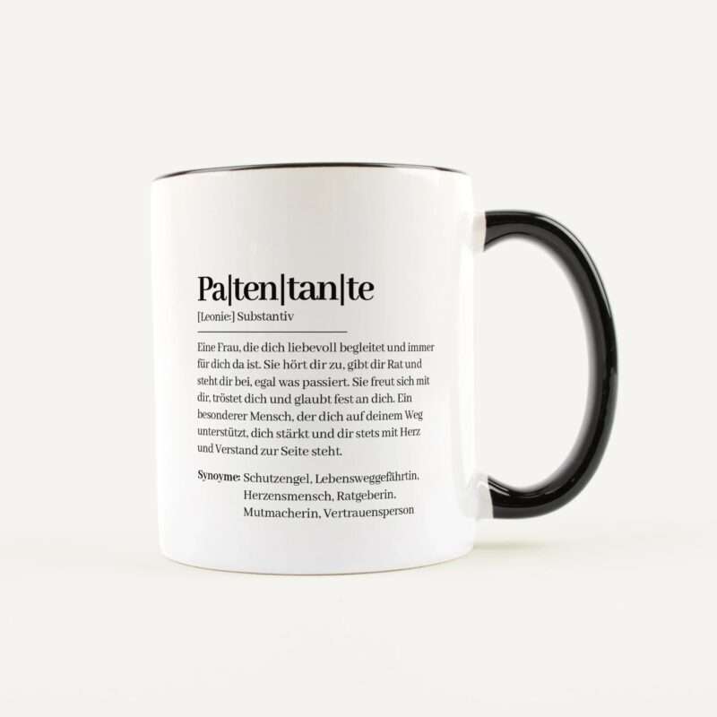 Bild von   tasse definition patentante wejpg | Individuelle 🎁 persönliche 🎁 personalisierte Geschenke bedruckt ▪ bestickt ▪ graviert