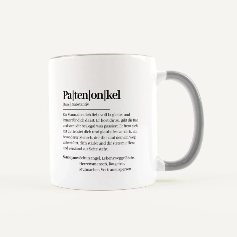 Bild von   tasse definition patenonkel wejpg | Individuelle 🎁 persönliche 🎁 personalisierte Geschenke bedruckt ▪ bestickt ▪ graviert