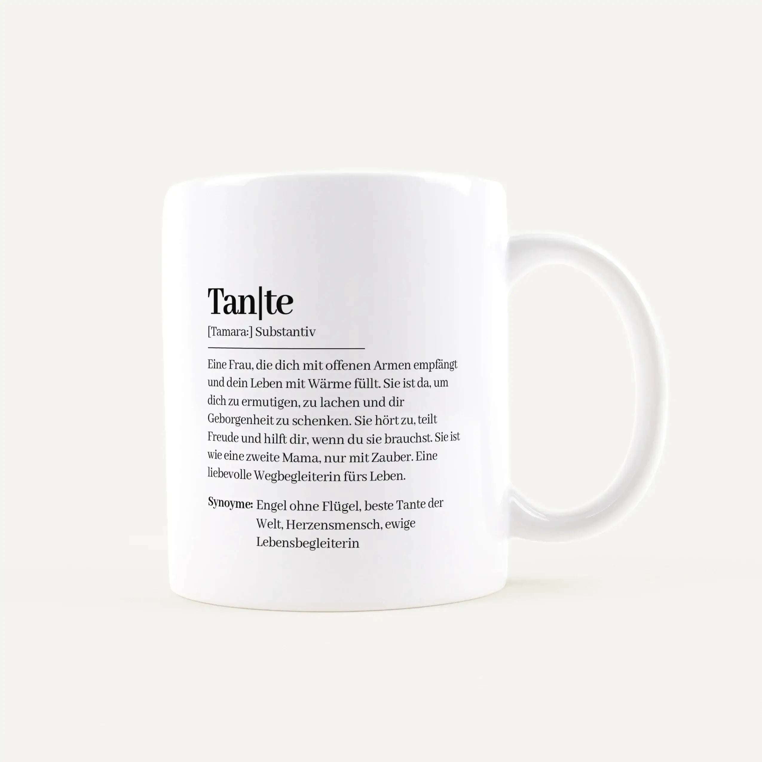 Tasse Definition Tante Weiß / Weiß