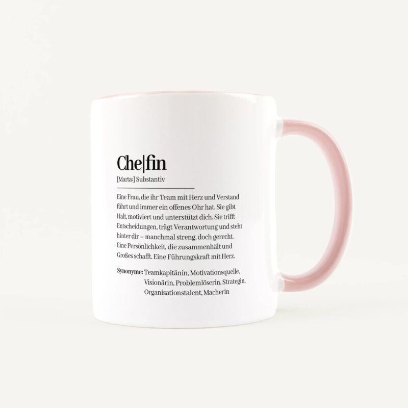 Bild von   tasse definition chefin weissjpg | Individuelle 🎁 persönliche 🎁 personalisierte Geschenke bedruckt ▪ bestickt ▪ graviert