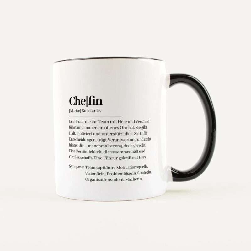 Bild von   tasse definition chefin weissjpg | Individuelle 🎁 persönliche 🎁 personalisierte Geschenke bedruckt ▪ bestickt ▪ graviert