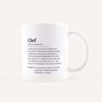 Bild von   tasse definition chef weissjpg | Individuelle 🎁 persönliche 🎁 personalisierte Geschenke bedruckt ▪ bestickt ▪ graviert