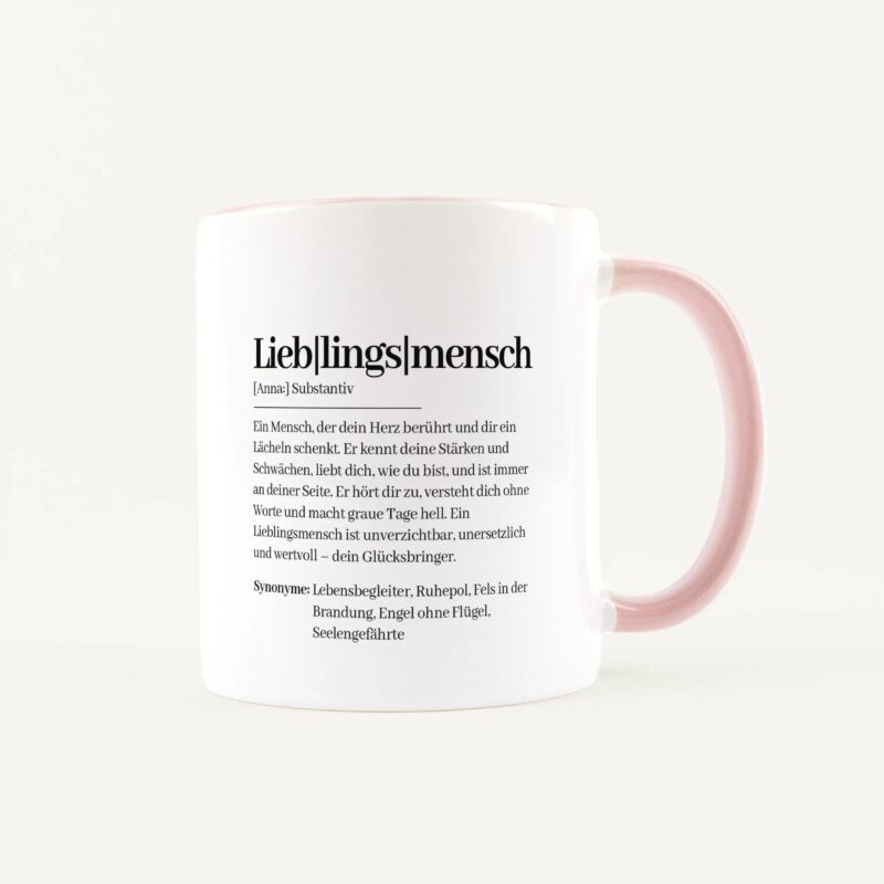 Bild von   tasse definition lieblingsmensjpg | Individuelle 🎁 persönliche 🎁 personalisierte Geschenke bedruckt ▪ bestickt ▪ graviert