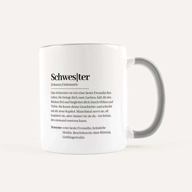 Bild von   tasse definition schwester weijpg | Individuelle 🎁 persönliche 🎁 personalisierte Geschenke bedruckt ▪ bestickt ▪ graviert
