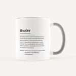 Bild von   tasse definition bruder weissjpg | Individuelle 🎁 persönliche 🎁 personalisierte Geschenke bedruckt ▪ bestickt ▪ graviert