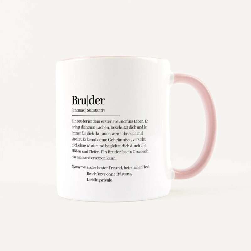 Bild von   tasse definition bruder weissjpg | Individuelle 🎁 persönliche 🎁 personalisierte Geschenke bedruckt ▪ bestickt ▪ graviert