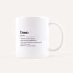 Bild von   namen tasse definition weissjpg | Individuelle 🎁 persönliche 🎁 personalisierte Geschenke bedruckt ▪ bestickt ▪ graviert