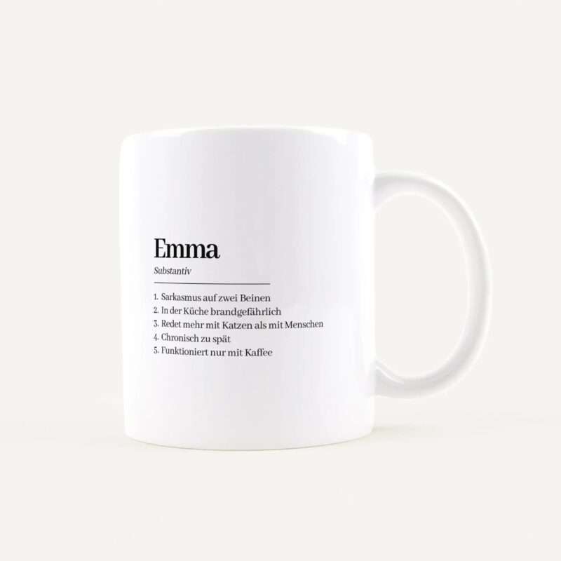 Bild von   namen tasse definition weissjpg | Individuelle 🎁 persönliche 🎁 personalisierte Geschenke bedruckt ▪ bestickt ▪ graviert