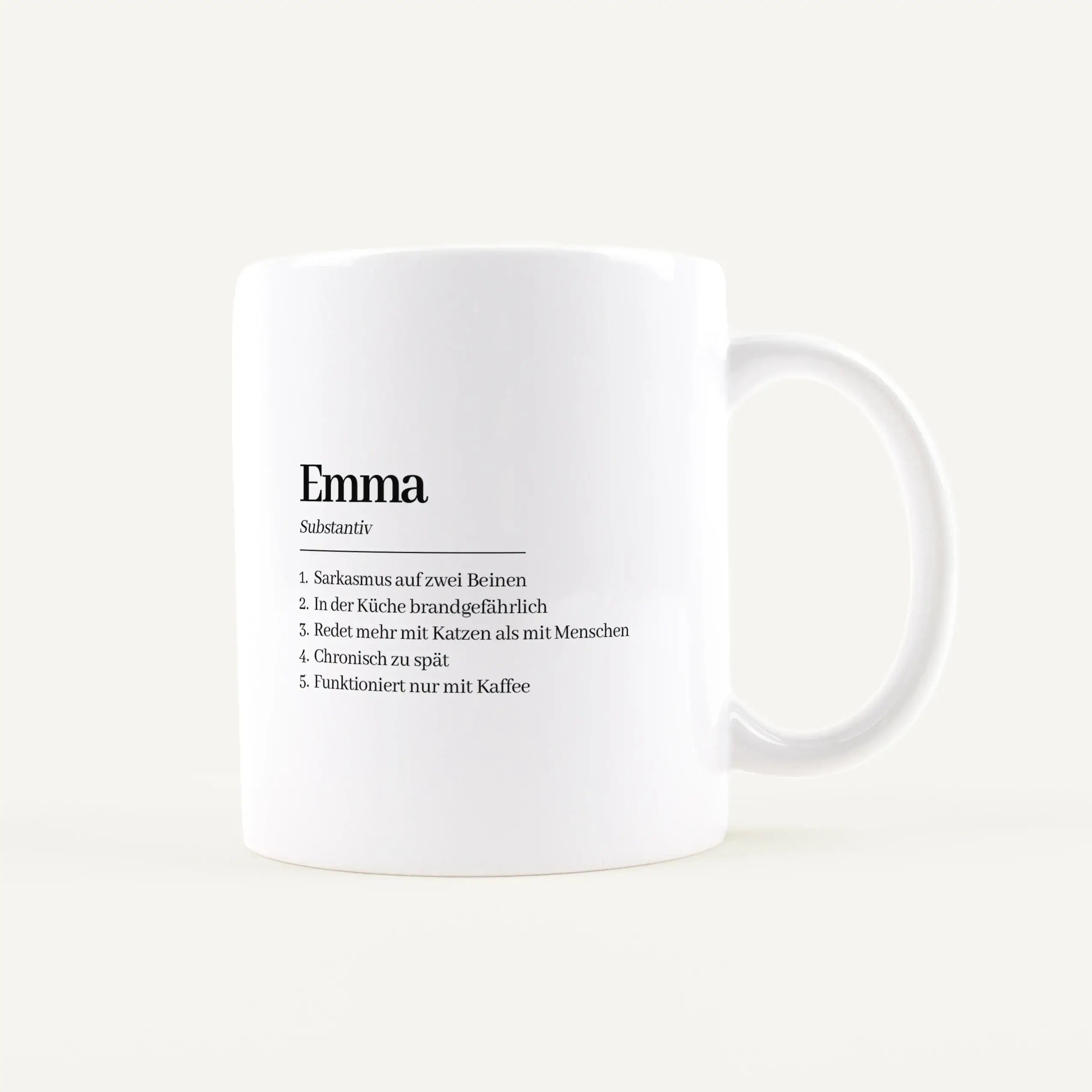 Namen Tasse Definition Weiß / Weiß