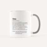 Bild von   tasse definition oma weiss gjpg | Individuelle 🎁 persönliche 🎁 personalisierte Geschenke bedruckt ▪ bestickt ▪ graviert
