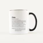 Bild von   tasse definition oma weiss sjpg | Individuelle 🎁 persönliche 🎁 personalisierte Geschenke bedruckt ▪ bestickt ▪ graviert