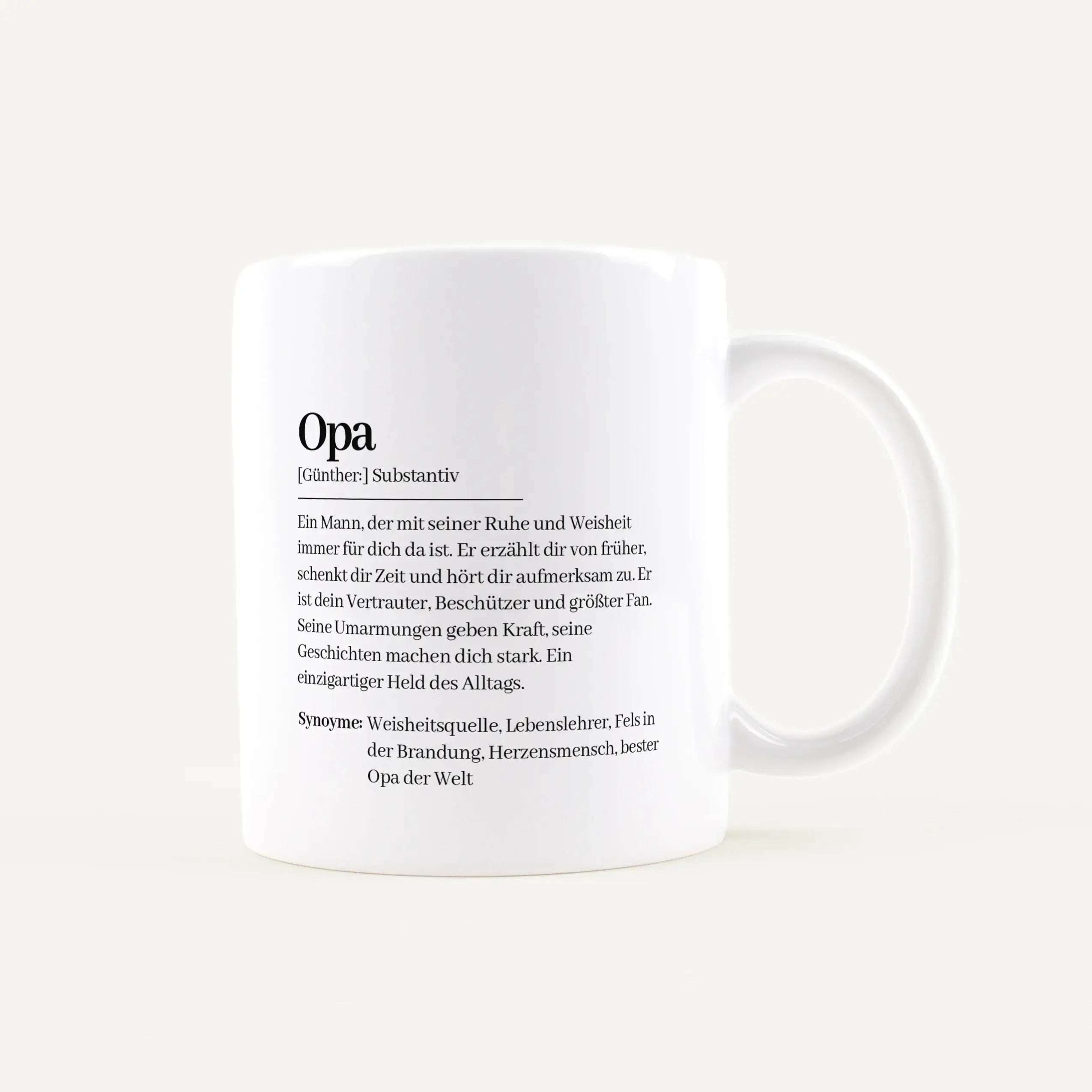 Tasse Definition Opa Weiß / Weiß