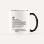 Bild von   tasse definition opa weiss sjpg | Individuelle 🎁 persönliche 🎁 personalisierte Geschenke bedruckt ▪ bestickt ▪ graviert