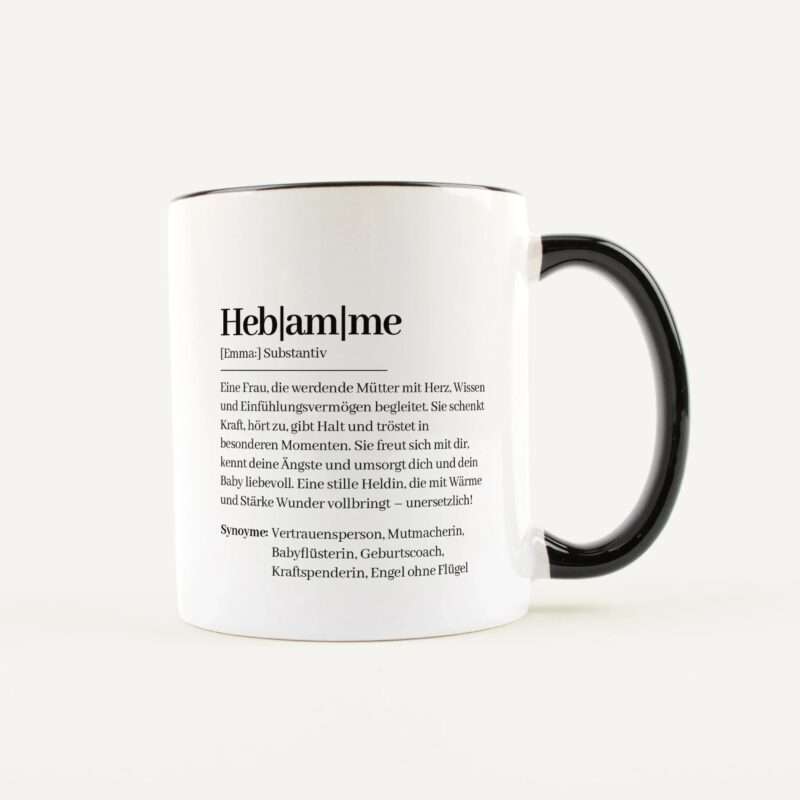 Bild von   tasse definition hebamme weissjpg | Individuelle 🎁 persönliche 🎁 personalisierte Geschenke bedruckt ▪ bestickt ▪ graviert