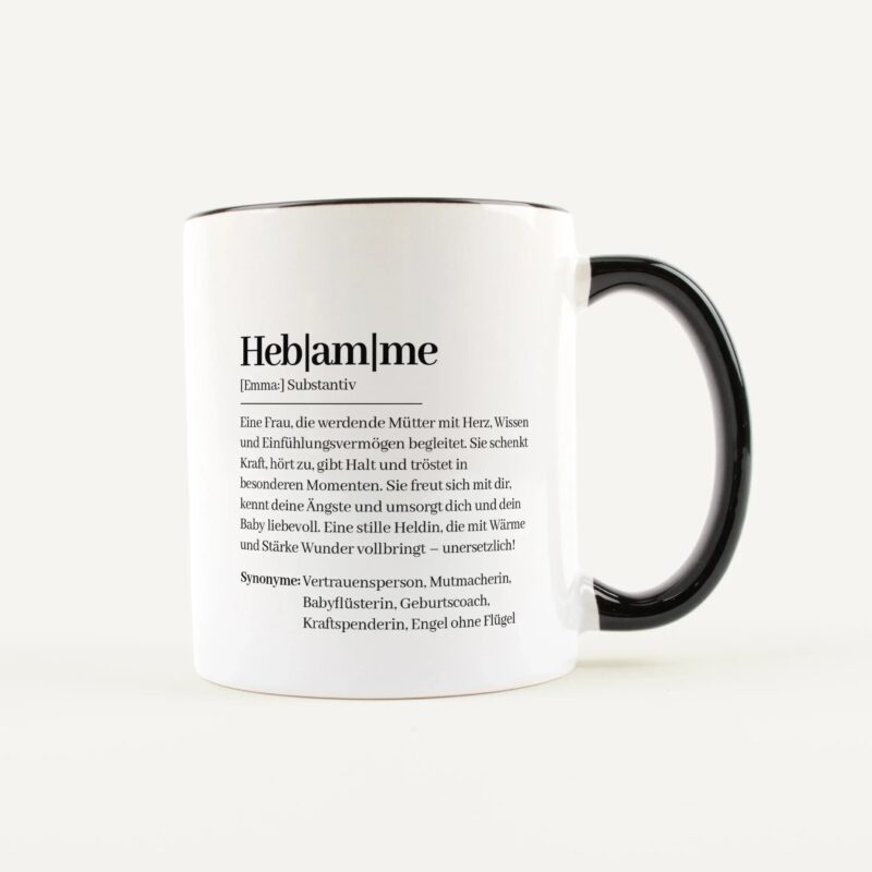 Bild von   tasse definition hebamme weissjpg | Individuelle 🎁 persönliche 🎁 personalisierte Geschenke bedruckt ▪ bestickt ▪ graviert