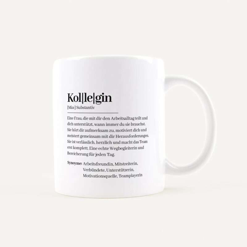 Bild von   tasse definition kollegin weiajpg | Individuelle 🎁 persönliche 🎁 personalisierte Geschenke bedruckt ▪ bestickt ▪ graviert