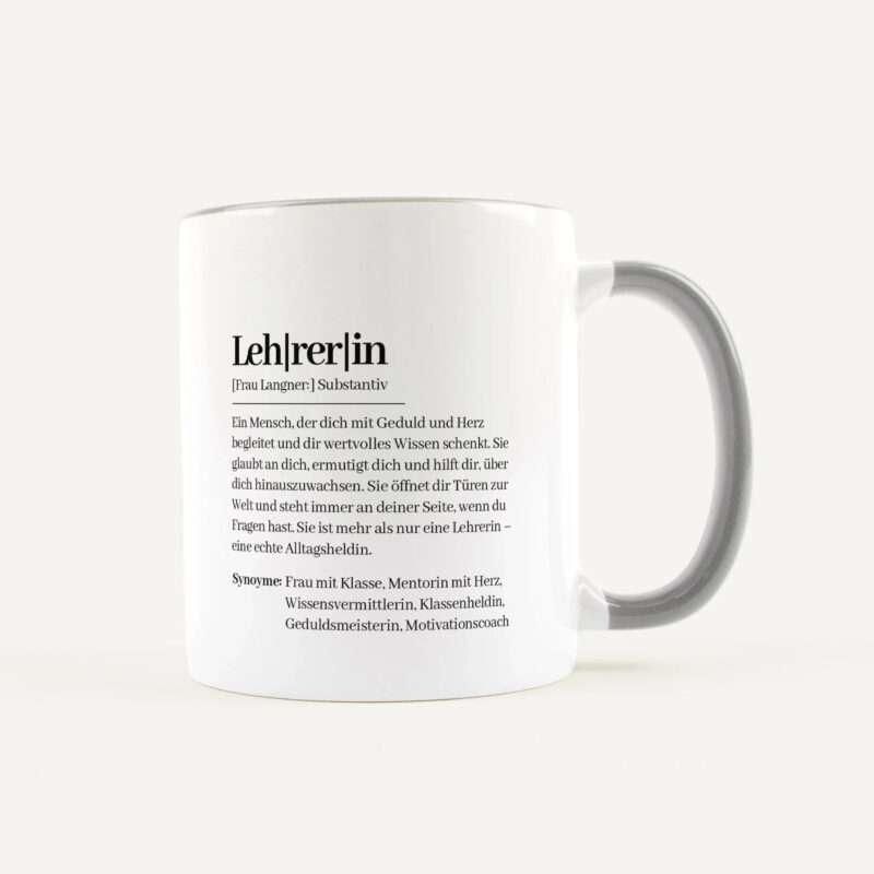 Bild von   tasse definition lehrerin weiajpg | Individuelle 🎁 persönliche 🎁 personalisierte Geschenke bedruckt ▪ bestickt ▪ graviert