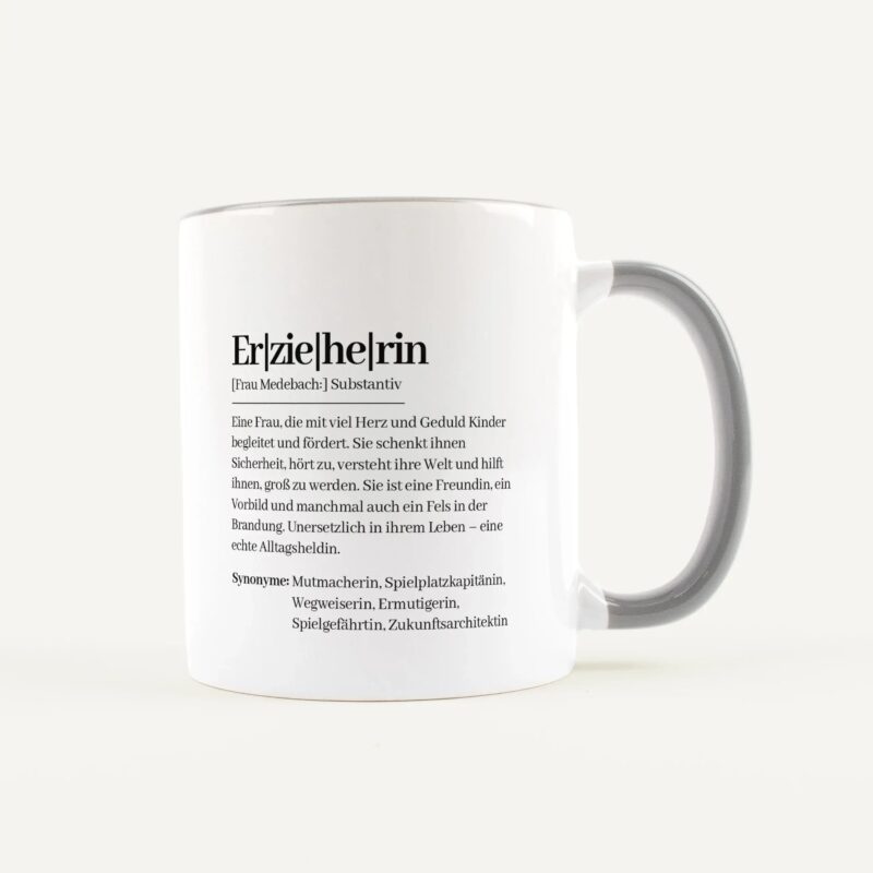 Bild von   tasse definition erzieherin wejpg | Individuelle 🎁 persönliche 🎁 personalisierte Geschenke bedruckt ▪ bestickt ▪ graviert